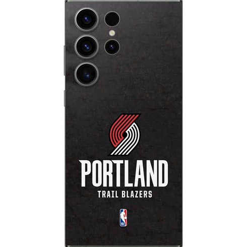 NBA Portland Trail Blazers Distressed Galaxy S25 Ultra Skin